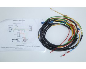 ELEKTROINSTALACE NOVÁ + SCHÉMA - JAWA BABETTA 50/210 STANDART